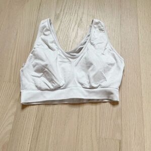 BUY 1 GET 1 FREE white sewn in cup bra lounge sport medium